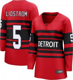 Women's Breakaway Detroit Red Wings Nicklas Lidstrom Red Special Edition 2.0 Official Fanatics Branded Jersey