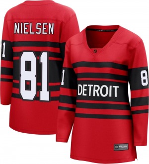 Women's Breakaway Detroit Red Wings Frans Nielsen Red Special Edition 2.0 Official Fanatics Branded Jersey