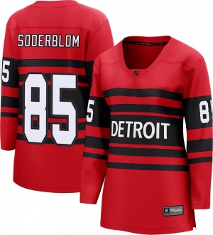 Women's Breakaway Detroit Red Wings Elmer Soderblom Red Special Edition 2.0 Official Fanatics Branded Jersey
