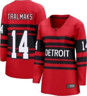 Women's Breakaway Detroit Red Wings Eduards Tralmaks Red Special Edition 2.0 Official Fanatics Branded Jersey