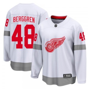 Youth Breakaway Detroit Red Wings Jonatan Berggren White 2020/21 Special Edition Official Fanatics Branded Jersey