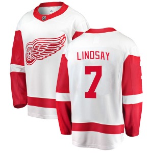 Youth Breakaway Detroit Red Wings Ted Lindsay White Away Official Fanatics Branded Jersey