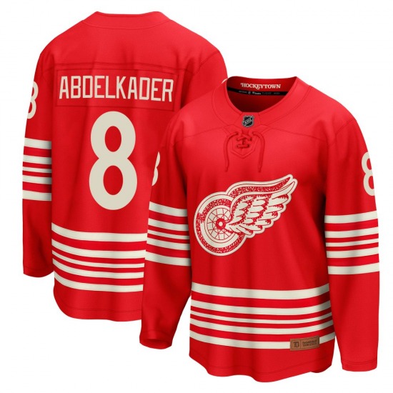 Adult Breakaway Detroit Red Wings Justin Abdelkader Red Centennial Official Fanatics Jersey