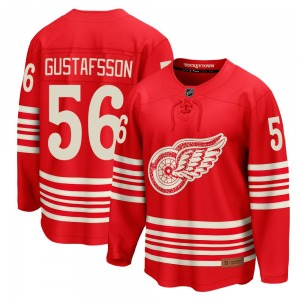 Adult Breakaway Detroit Red Wings Erik Gustafsson Red Centennial Official Fanatics Jersey