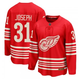 Adult Breakaway Detroit Red Wings Curtis Joseph Red Centennial Official Fanatics Jersey