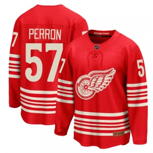 Adult Breakaway Detroit Red Wings David Perron Red Centennial Official Fanatics Jersey