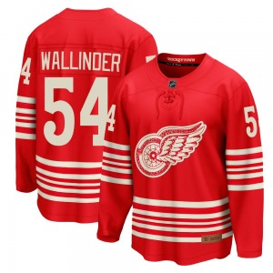 Adult Breakaway Detroit Red Wings William Wallinder Red Centennial Official Fanatics Jersey