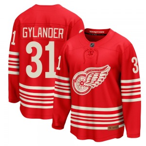 Youth Breakaway Detroit Red Wings Carter Gylander Red Centennial Official Fanatics Jersey