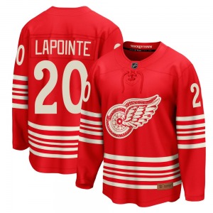 Youth Breakaway Detroit Red Wings Martin Lapointe Red Centennial Official Fanatics Jersey