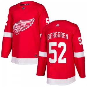 Adult Authentic Detroit Red Wings Jonatan Berggren Red Home Official Adidas Jersey