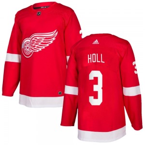 Adult Authentic Detroit Red Wings Justin Holl Red Home Official Adidas Jersey