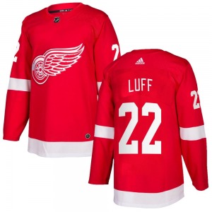 Adult Authentic Detroit Red Wings Matt Luff Red Home Official Adidas Jersey