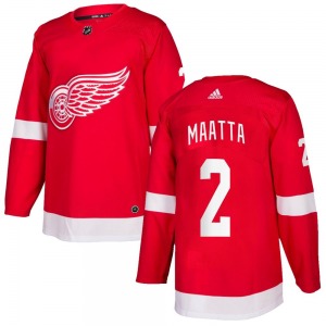 Adult Authentic Detroit Red Wings Olli Maatta Red Home Official Adidas Jersey