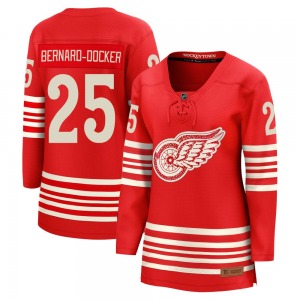 Women's Breakaway Detroit Red Wings Jacob Bernard-Docker Red Centennial Official Fanatics Jersey