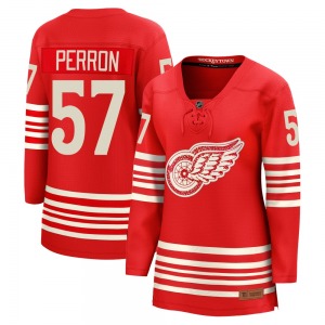 Women's Breakaway Detroit Red Wings David Perron Red Centennial Official Fanatics Jersey