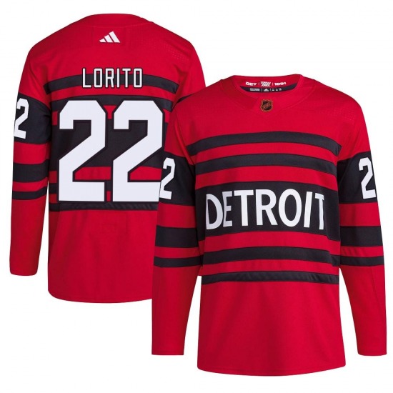 Adult Authentic Detroit Red Wings Matthew Lorito Red Reverse Retro 2.0 Official Adidas Jersey