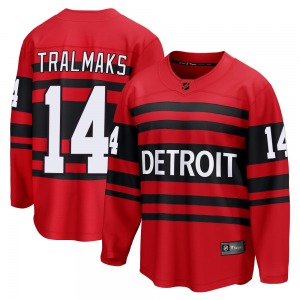 Adult Breakaway Detroit Red Wings Eduards Tralmaks Red Special Edition 2.0 Official Fanatics Branded Jersey