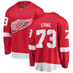 Youth Breakaway Detroit Red Wings Adam Erne Red Home Official Fanatics Branded Jersey