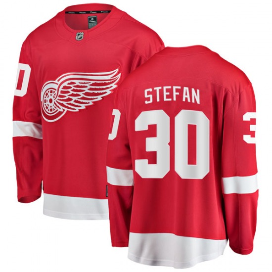 Youth Breakaway Detroit Red Wings Greg Stefan Red Home Official Fanatics Branded Jersey