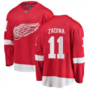 Youth Breakaway Detroit Red Wings Filip Zadina Red Home Official Fanatics Branded Jersey