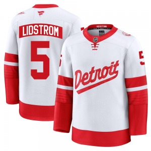 Youth Premium Detroit Red Wings Nicklas Lidstrom White 2025 Stadium Series Official Fanatics Jersey