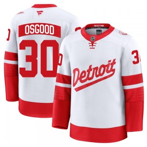 Youth Premium Detroit Red Wings Chris Osgood White 2025 Stadium Series Official Fanatics Jersey