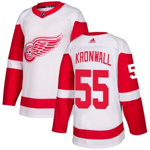 Adult Authentic Detroit Red Wings Niklas Kronwall White Official Adidas Jersey